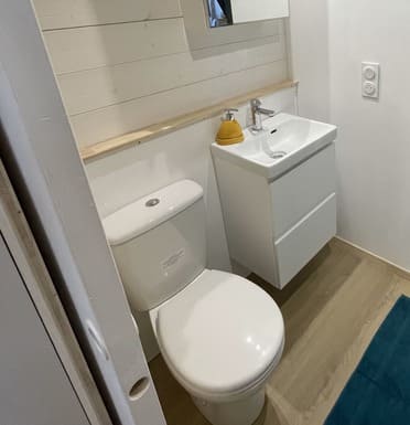 Toilettes à chasse d'eau pour Tiny House 2 chambres