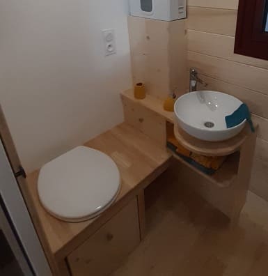 Toilettes sèches fixes pour maison Tiny House