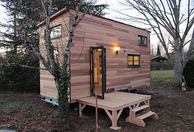 tiny house construction bois
