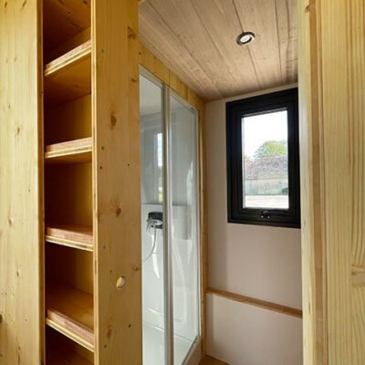 mini maison bois rangement