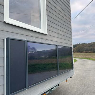mini maison panneau solaire