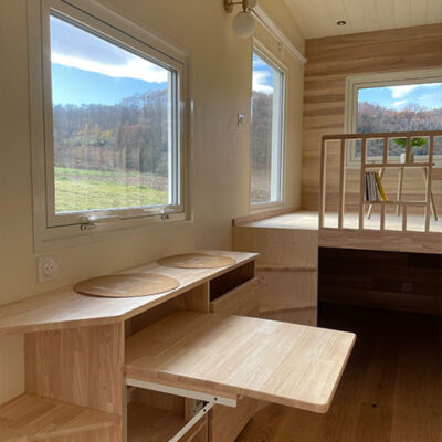 mini maison table amovible